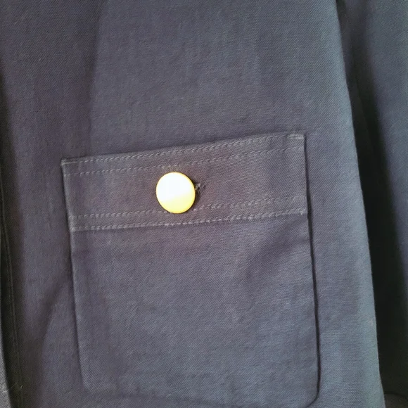 Gucci Uniform Blazer Jacket Sz EU 42 Navy Blue Gold Buttons - Picture 3 of 13